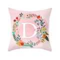 Hod Health &amp; Home 45 X 45Cm Letter Cushion Cover Wreath D