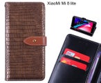 XiaoMi Mi 8 lite case croco pattern leather wallet case