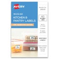 Avery Kitchen &amp; Pantry Freezer Safe Labels Fruit 44x31mm 8up 5 Sheets