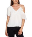 1.STATE Womens Ruffle Pullover Blouse