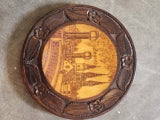 Wooden carving plate