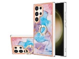 Finger Ring Kickstand Case Cover for Samsung Galaxy S24 Ultra Marble
