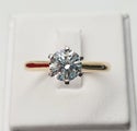 1.11ct TWD Laboratory-Grown Diamond Solitaire Ring in 18ct Yellow Gold $6,500