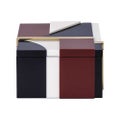 Greg Natale Pierre Lacquer Box Maroon, Black / White 13.6cm