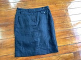 Dark blue fully lining skirt Size4