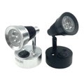 BLACK LED Frilly swivel chart reading light - Black