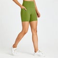 Solid Color Fitness Yoga Short Tight Women Soft High Waist Workout