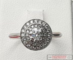 0.75ct TWD Diamond Cluster Ring in 18ct White Gold $4,900