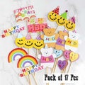 Brand New 17Pcs Cake Design Decorating Happy Birthday Cake Topper *Sale NOW*