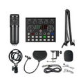 Live sound card bm800 v8s bluetooth mixer condenser microphone audio sound