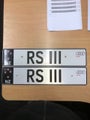 Audi RS3 personalised plates [ RS III ]