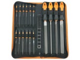 17Pcs Forged Alloy Steel File Set With Carrying Case Precision Large File And