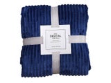 150x200cm Winter Warm Bedding Plush Blanket Sofa Throw Blanket - Dark Blue