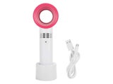 Portable Handheld Fan USB Rechargeable Bladeless Fan - White