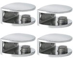 Glass Clamp Glass Shelf Bracket Wall Shelf Bracket Adjustable Fixture, 8-10mm