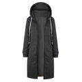 Autumn/winter Women's Medium-length Fleece-lined Hooded