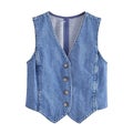 Women&#39;s Denim Vest Fashion Denim Sleeveless Vests For Women
