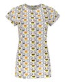 Emoticon White Short Sleeved T-Shirt (Womens)