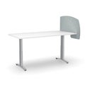 Acoustic Desk Divider Curve 540mm x 800mm x 24mm, Choice of Colours