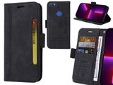 Alcatel 1v Case Alcantara 4 Cards Wallet Case
