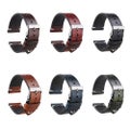 Vintage Oiled Leather Watch Straps Compatible with the Samsung Galaxy Watch 3...