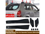 8Pcs/Set Car Roof Rack Protection Cover Fit For Hyundai Tucson 2004 2005 2006