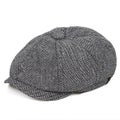 Men's Flat Top Ivy Gatsby Driving Cap Autumn Winter Fashion