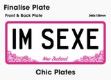 IM SEXE (unmanufactured personalized plate)