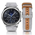 Denim &amp; Leather Watch Straps Compatible with the Garmin Venu 2 Plus
