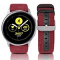 Denim &amp; Leather Watch Straps Compatible with the Garmin Venu 2 Plus