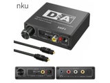 Nku Hifi DAC Amp Digital To Analog Audio Converter RCA 3.5mm Jack Headphone