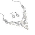 1 Set Of Jewelry Fashion Chic Elegent Beautiful Necklace Earring Set Ear Drop W
