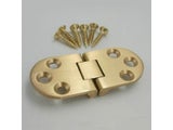 2 Pcs Flip Round Table Pure Copper Furniture Hardware Accessories Hinge 180