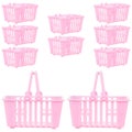 10 Pcs Mini Shopping Storage Basket Miniature Storage Basket Doll House Mini Ba