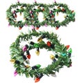 4 Pcs Nativity Decor Decorative Wreath Toy Wreaths Furniture Ornament Mini Wrea