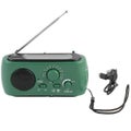 Emergency Solar Crank Am Fm Camp Radio With Led Flashlight Usb Output Port