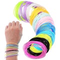 150pcs Luminous Silicone Jelly Bracelets Wrist Armband Hair Ties For Women Girl