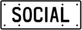 Personalised Plate SOCIAL
