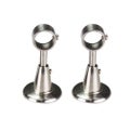 2pcs 28mm Diameter Curtain Rod Decorative Ceiling Bracket Aluminum Alloy Ceilin