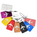 8 Pcs Aluminum Luggage Tag Metal 8 Colors Suitcase Tag For Travel Boarding