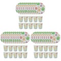 3pcs Disposable Paper Dinnerware Set 10pcs Cake Plates 10pcs Paper Cups Kids Bi