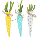 3pcs Easter Party Decorative Ornament Easter Carrot Prop Easter Photo Props