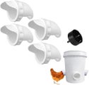 Professional Waterproof Poultry Feeder Kit Special Tools For Chicken And Duc