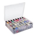 Universal Nail Polish Cosmetics Organizer Holder 48 Bottles Clear Double Side