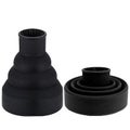 Black Universal Collapsible Silicone Blower Cover Hair Salon Tools Curl Hair D