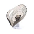2pcs Gray Leaf Shape Dish Soap Suction Cup Soap Drain Holder Portable Soap Dis