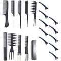Hairdressing Combs Kit 20 Set Professional Carbon Fiber Comb For Salon Haird