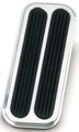 Lokar Accelerator Pad with Rubber - Brushed Billet Aluminium (LK-BAG-6092)