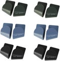 6 Pairs Multi-function Lid Storage Racks Lid Holders Unperforated Wall-mount