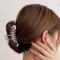 Fish Bone Clip Large silver Cute Animal Shaped Hair Clip Hair Ornament Sui